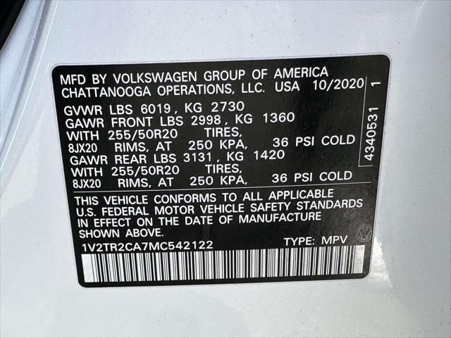 2021 Volkswagen Atlas 3.6L V6 SEL Premium