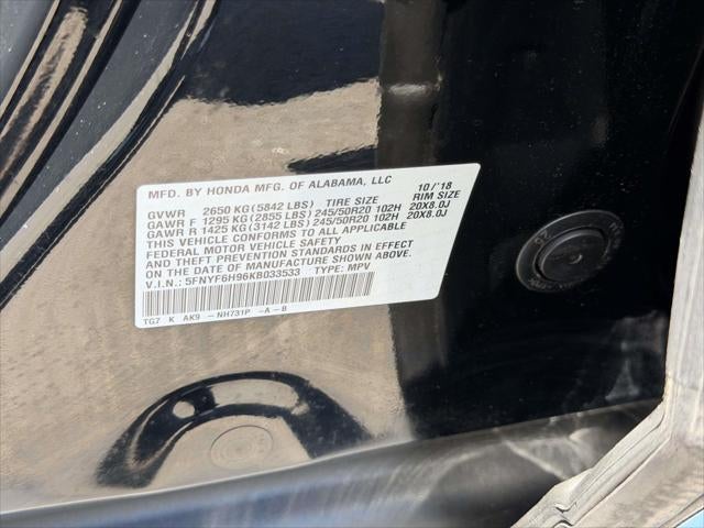 2019 Honda Pilot Touring 8-Passenger