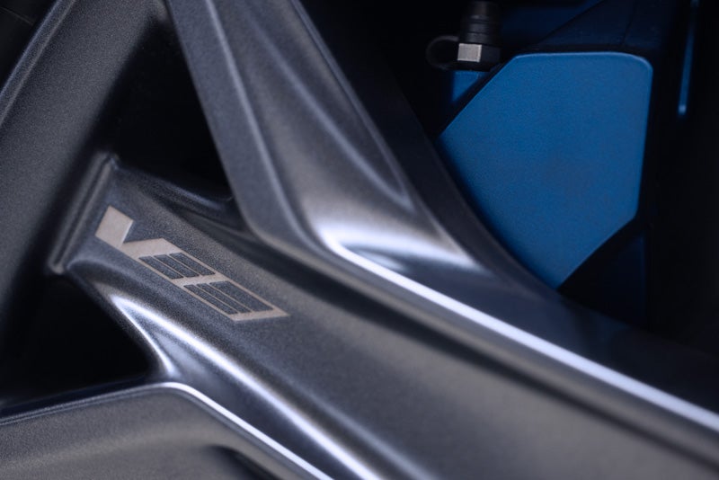 Close-up of the 2026 OPTIQ-V Brembo Performance Front Brakes | Empire Cadillac of Long Island City in Long Island City NY