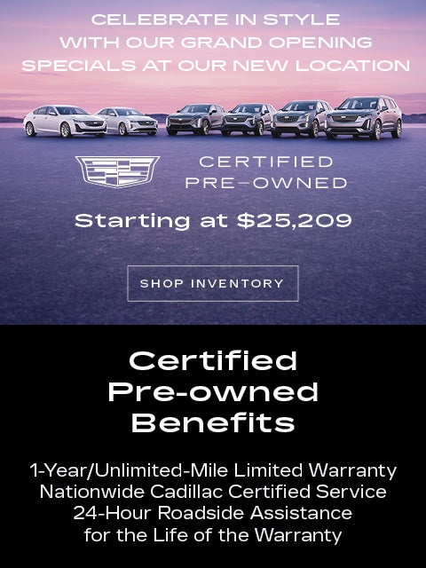 Certified Pre-Owned Starting at $25,209