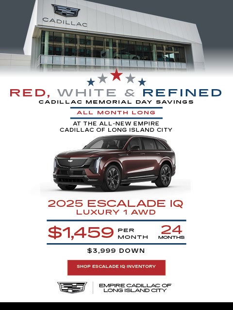 2025 Cadillac Escalade IQ lease $1,459 per month for 24 months