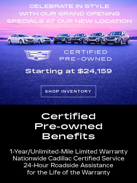 Certified Pre-Owned Starting at $24,159