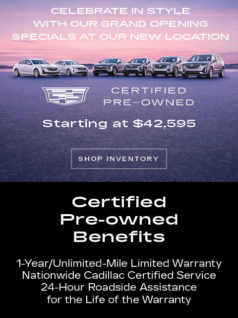 Certified Pre-Owned Starting at $42,595